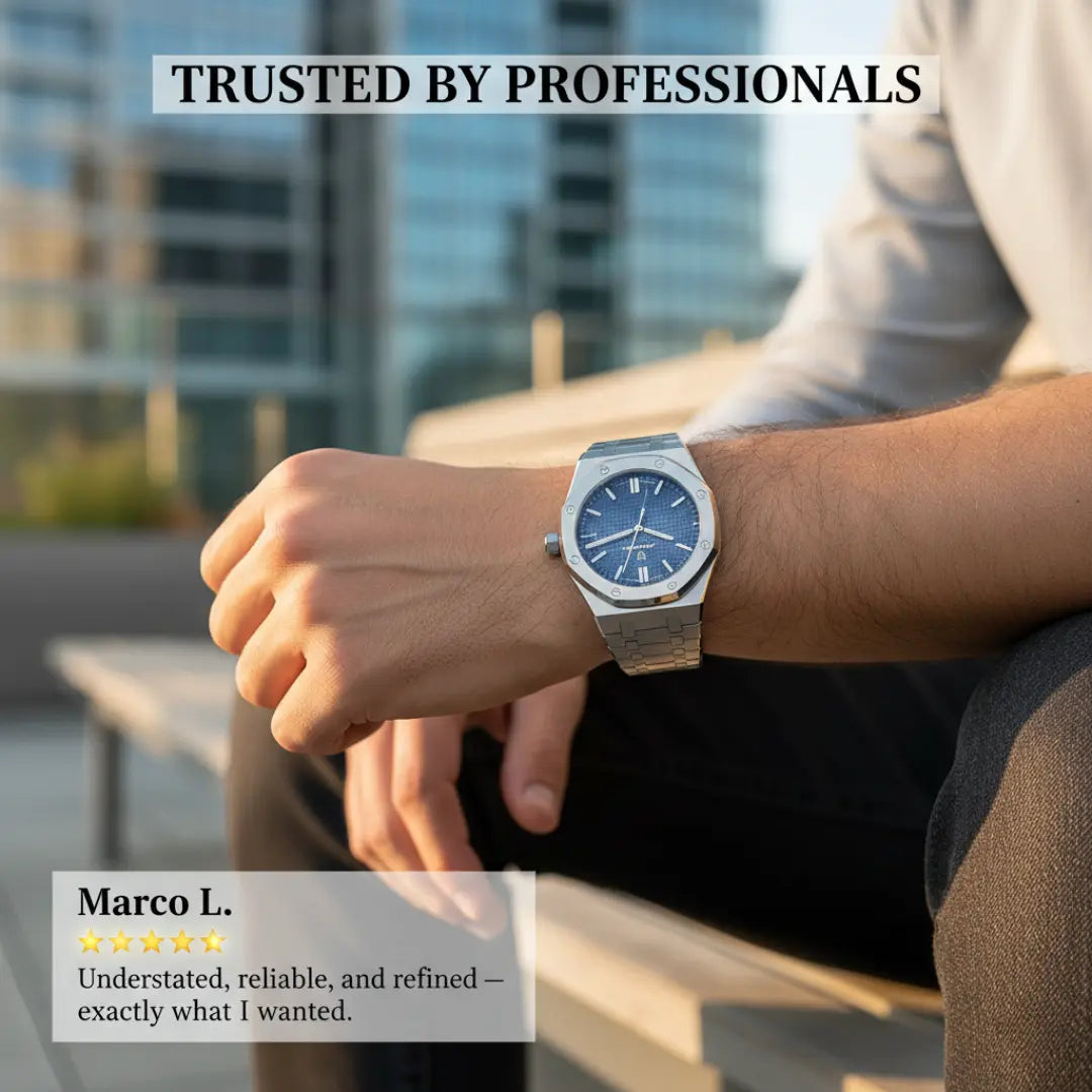 Ashford Firenze – 316L Stainless Steel Quartz Watch 40mm