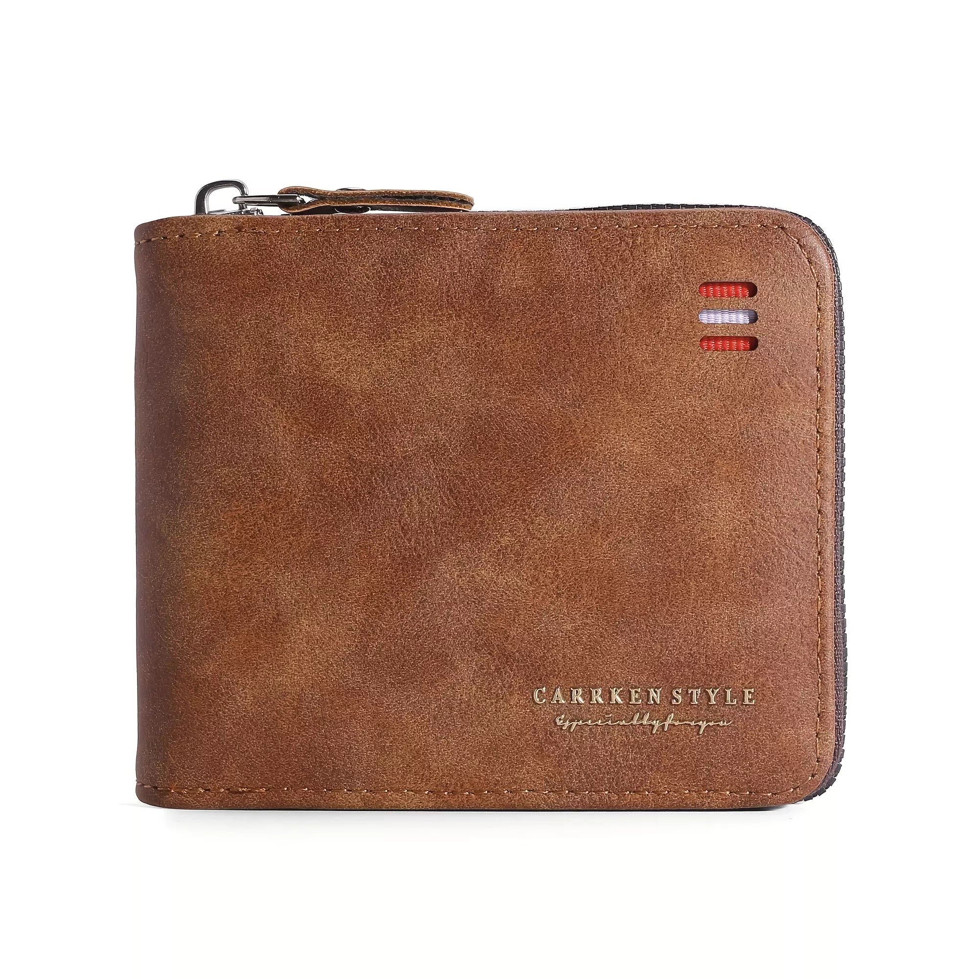 Ashford Vintage Guard – Men’s PU Leather Zipper Wallet