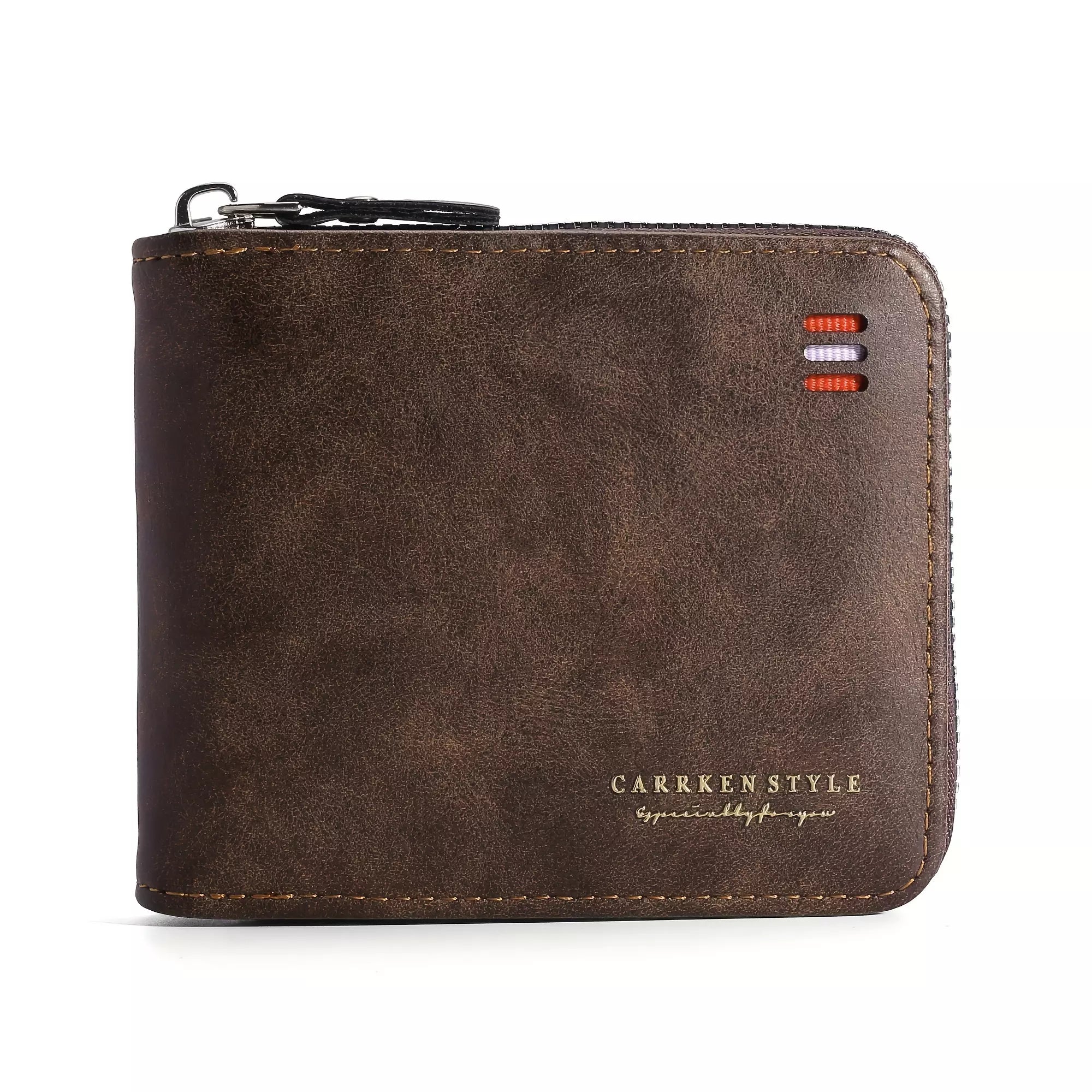 Ashford Vintage Guard – Men’s PU Leather Zipper Wallet