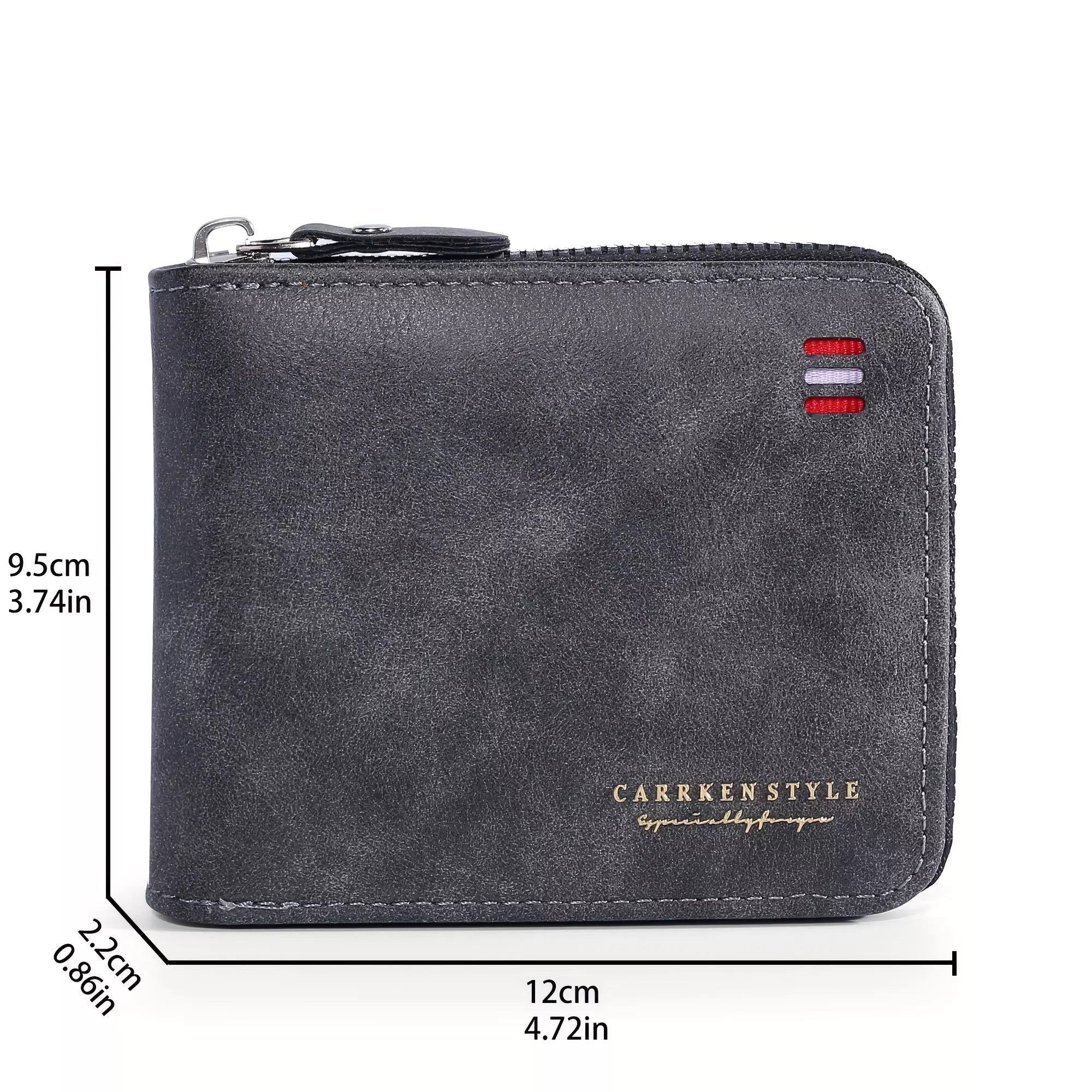 Ashford Vintage Guard – Men’s PU Leather Zipper Wallet