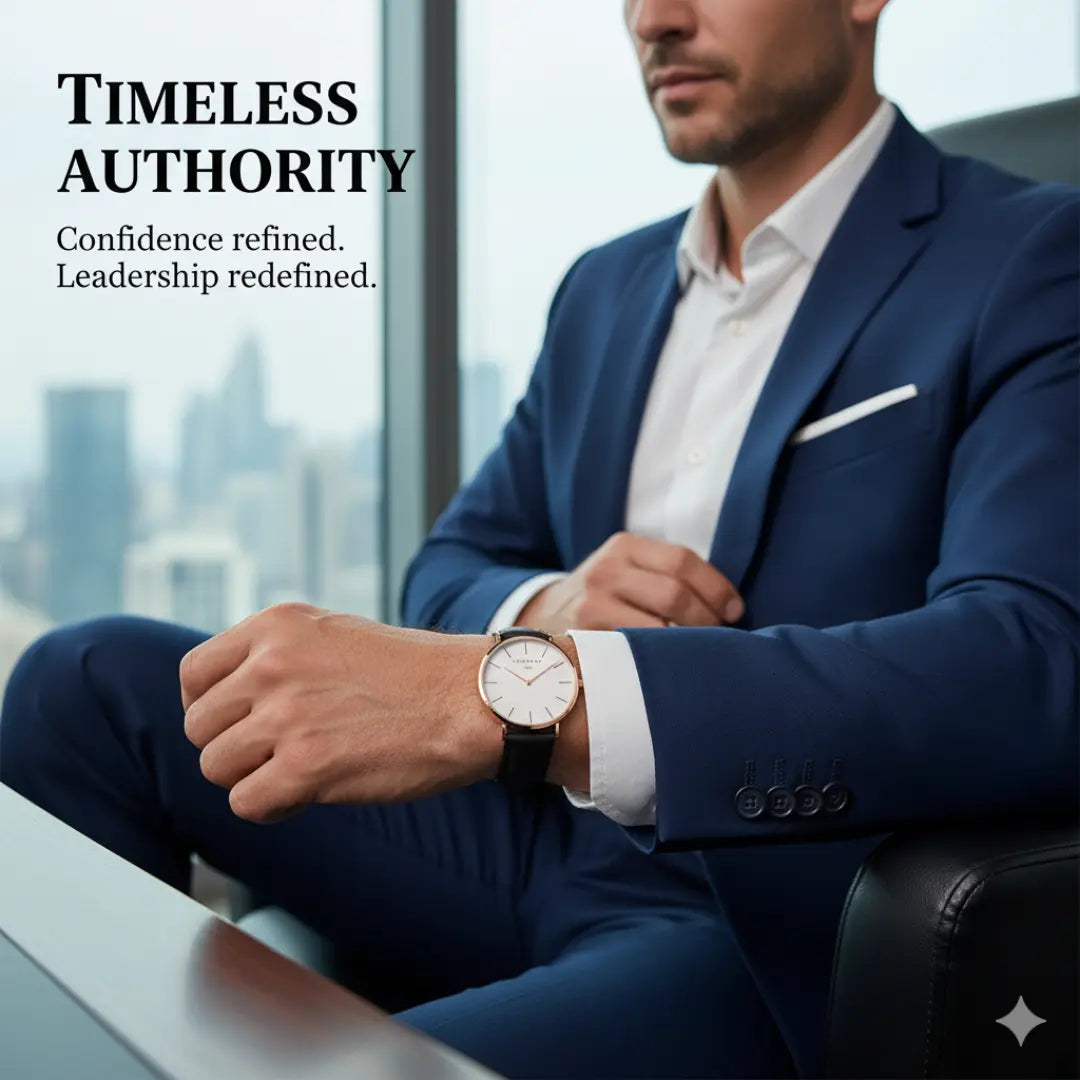 Ashford Zenith Classic – Quartz Casual Leather Watch
