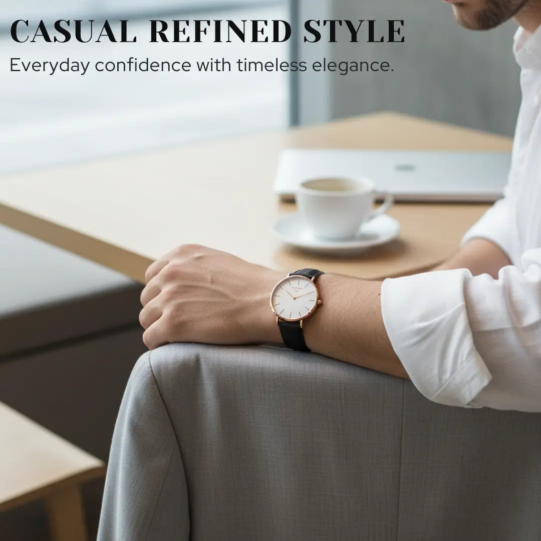 Ashford Zenith Classic – Quartz Casual Leather Watch