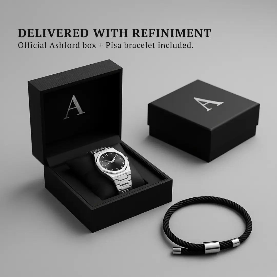 Ashford Zenith Steel Luxury Minimalist Quartz Watch