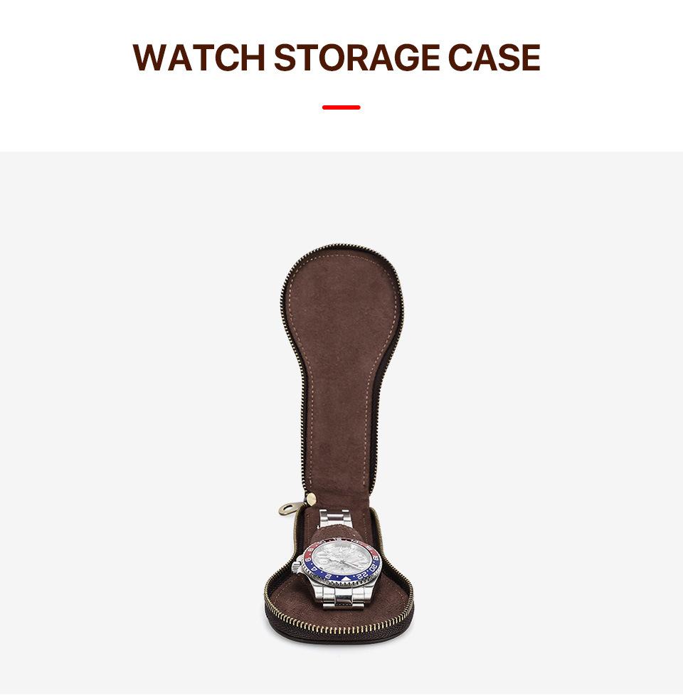 Ashford Vintage Leather Watch Travel Case
