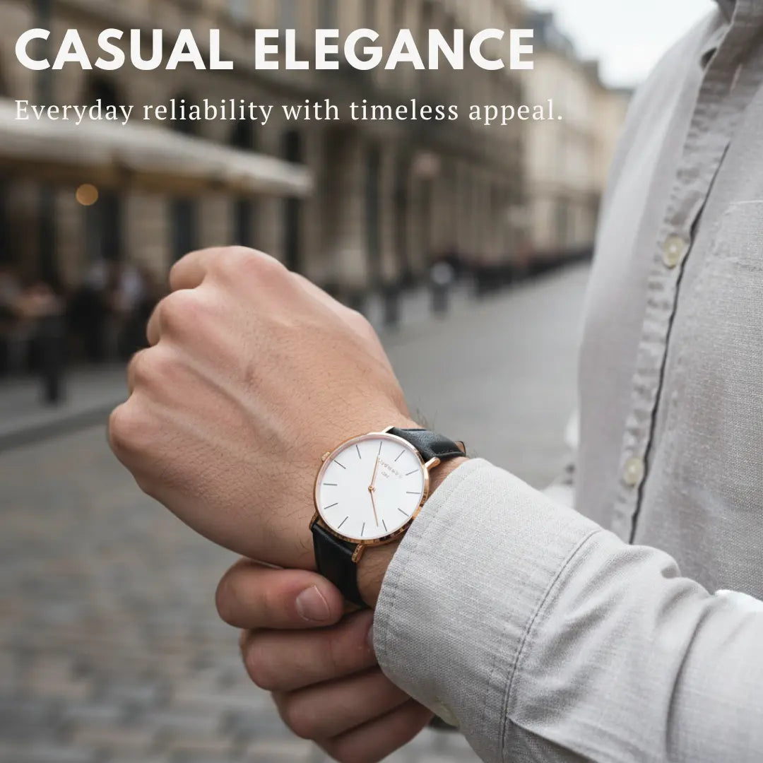 Ashford Zenith Classic – Quartz Casual Leather Watch