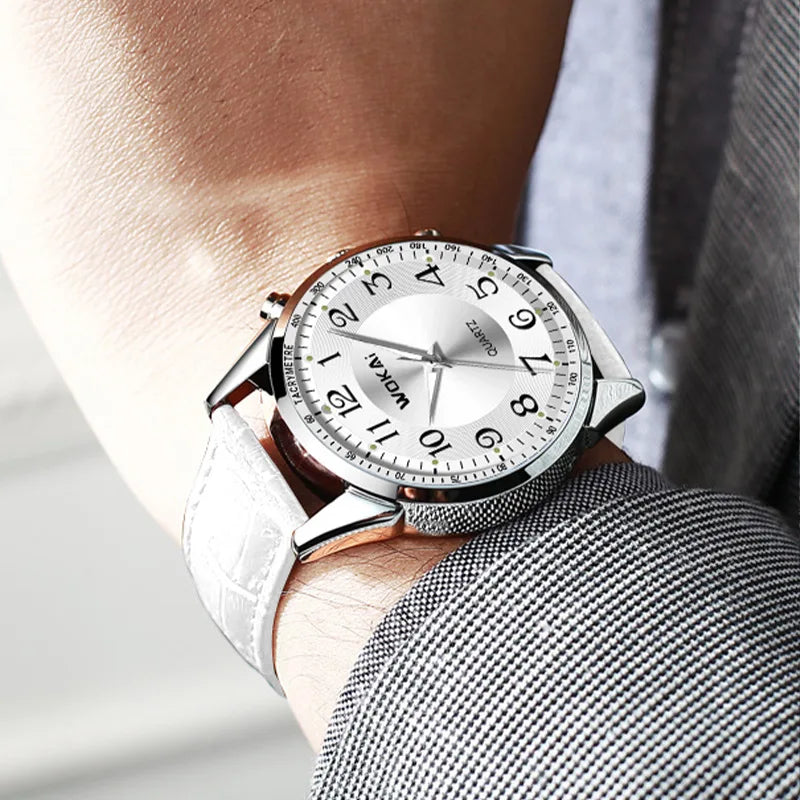 Casual Sport White Men's Watch
