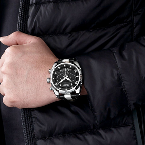 Luxury Leather Military Sport Chronograph Men's Watch