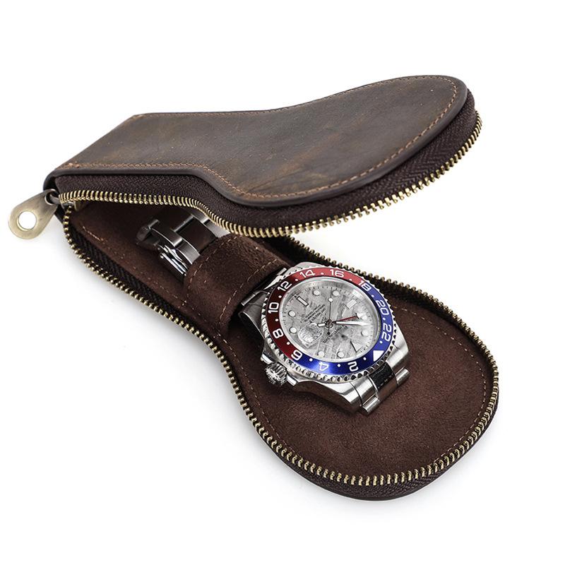 Ashford Vintage Leather Watch Travel Case