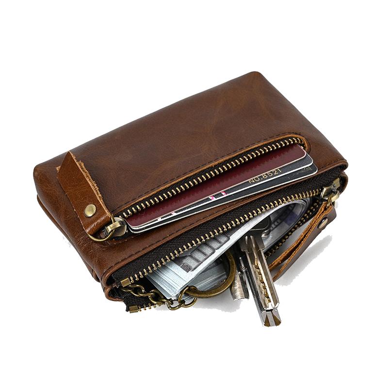 Ashford Vintage Cowhide Multi-Layer Mini Wallet