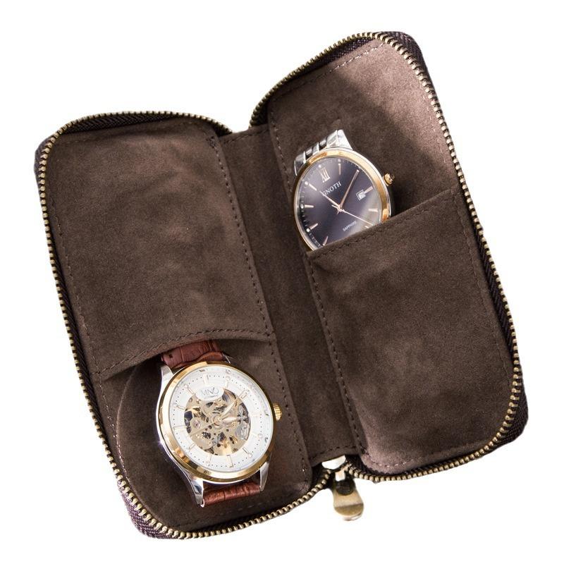 Ashford Vintage Handmade Leather Watch Storage Bag