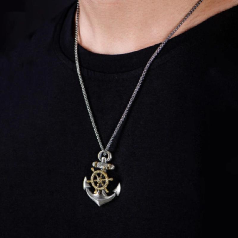Vintage Anchor Necklace